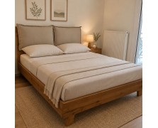 Κρεβάτι ξύλινο Loft με μαξιλάρες 