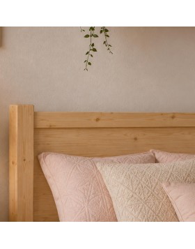 Ξύλινο μασιφ κρεβάτι Θάσος ελληνικής κατασκευής 