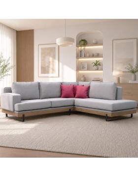 Γωνιακός Καναπές Oslo 290x240x95 ελληνικής κατασκευής 