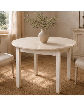 Ροτόντα Ivory με επέκταση ελληνικής κατασκευής Οξιά Mdf Φ110+35