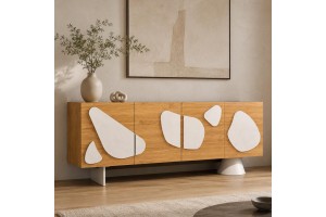 Μπουφές Lithos απο Δρυς MDF 180MΧ80YΧ45Bεκ.