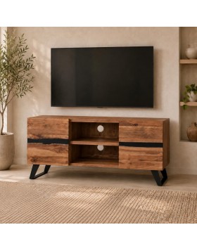 Έπιπλο Τηλεόρασης Black River απο μασιφ ακακία 160Μ×43Β×66Υ εκ.