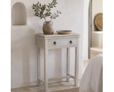 Κονσόλα Brook Λευκό Antique  απο μασίφ ξύλο 60Μx80Y