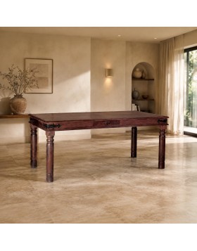 Τραπέζι τραπεζαρίας Brook από μασιφ ξύλο 175x90x76cm