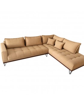 Stock Καναπές γωνία Spencer σε καφε αποχρωση 300x240x103