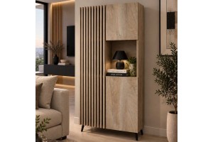 Βιβλιοθήκη Riva ελληνικής κατασκευής 150Y x 68M x 33B εκ.