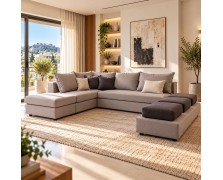 Καναπές γωνία Avanti ελληνικής κατασκευής 318x182x95 εκ.