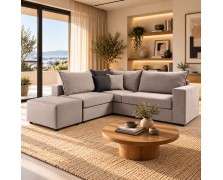 Καναπές γωνία Rondo ελληνικής κατασκευής 240x240x95 εκ