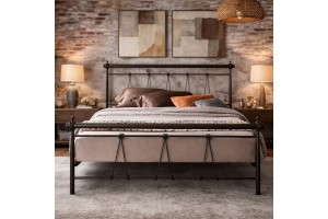 Μεταλλικό κρεβάτι Διπλό Queen Βαρέως τύπου ελληνικής κατασκευής