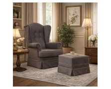 Μπερζέρα με ποδιά ελληνικής κατασκευής 80x90x113Υ