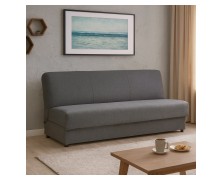 Καναπές κρεβάτι χωρίς μπράτσα κλικ-κλακ με σούστα και αποθηκευτικό χώρο 