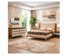 Σετ κρεβατοκάμαρας Thalia ελληνικής κατασκευής ξύλο Καρυδιάς