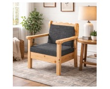 Πολυθρόνα από Σουηδικό μασίφ ξύλο Ελληνικής κατασκευής