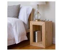 Κομοδίνο μασίφ ξύλο 40x40x60 ελληνικής κατασκευής 7εκ πάχος