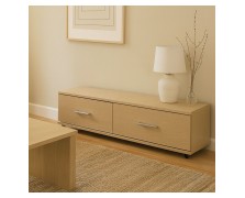 Έπιπλο τηλεοράσεως χαμηλό με 2 συρτάρια Ελληνικής κατασκευής Υ33 x Π120 x Β45 cm