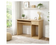 Γραφείο από μελαμίνη με 1 συρτάρι δεξιά ή αριστερά & 1 συρτάρι πληκτρολογίου