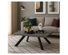 Ορθογώνιο Τραπεζάκι Σαλονιού μελαμίνη ελληνικής κατασκευής Μ120xΠ70xΥ42εκ.