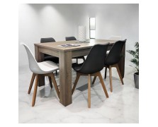 Τραπέζι Τραπεζαρίας μελαμίνη Επεκτεινόμενο 120(+30)x70x78εκ.