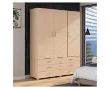 Ντουλάπα διαιρούμενη ελληνικής κατασκευής 3 ντουλάπια και 6 συρτάρια 200Χ135Χ49