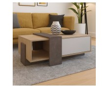 Τραπεζάκι σαλονιού από τεχνητό καπλαμά 120x70 ελληνικής κατασκευής