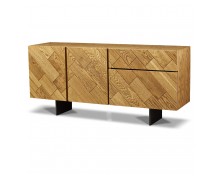 Μπουφές Minimal από δρυς καπλαμά ελληνικής κατασκευής 180x80x45cm