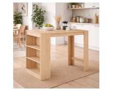 Τραπέζι Bar με ράφια ελληνικής κατασκευής  120x50Bx102Y