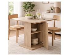 Τραπέζι με αποθηκευτικό χώρο 120x80x76εκ ελληνικής κατασκευής