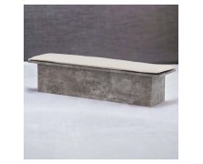 Παγκάκι Cement με μαξιλάρι καθίσματος ελληνικής κατασκευής 140x40Bx46Y
