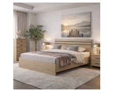 Κρεβάτι ξύλινο Logan ελληνικής κατασκευής 