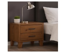 Κομοδίνο με πόδια από μασίφ ξύλο ελληνικής κατασκευής 54x45x48cm