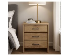 Κομοδίνο με 3 συρτάρια ελληνικής κατασκευής 53Υx36Βx48cm