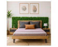 Ξύλινο κρεβάτι απο μελαμίνη Luna ελληνικής κατασκευής 160x200