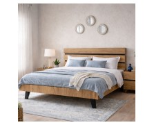 Ξύλινο κρεβάτι απο μελαμίνη Jason ελληνικής κατασκευής 160x200