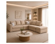 Καναπές γωνία Lotus 280x260 ελληνικής κατασκευής