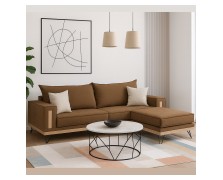 Καναπές γωνία Amber 240x195x96 ελληνικής κατασκευής