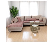 Καναπές γωνία Evelina 270x180x85cm Ελληνικής κατασκευής 