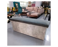 STOCK Παγκάκι Cement με μαξιλάρι καθίσματος ελληνικής κατασκευής 140x40Bx46Y