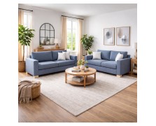 Σετ Καναπές 3θέσιος και 2θέσιος Καρέ ελληνικής κατασκευής 220*95/170*95