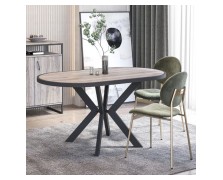 Τραπεζαρία Ελληνικής Κατασκευής με μεταλλική βάση 160x90xH77εκ