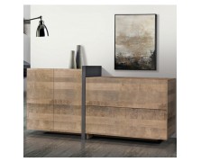 Μπουφές Prarie από τεχνητό καπλαμά ελληνικής κατασκευής 200x45Βx85Υcm 