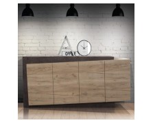 Μπουφές Reishi από τεχνητό καπλαμά κατασκευής 200x45Βx85Υcm 