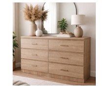 Συρταριέρα Ελληνικής κατασκευής με 6 συρτάρια  130x45Bx80Yεκ 