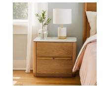 Κομοδίνο ελληνικής κατασκευής Sky δρυς Mdf