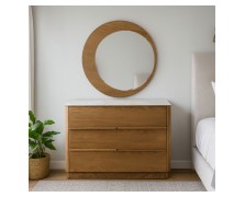 Συρταριέρα Sky Ελληνικής κατασκευής Δρυς Mdf με κεραμική επιφάνεια