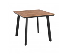 Τραπέζι αλουμινίου με επιφάνεια polywood 80x80x73Υεκ.