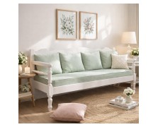 Καναπές Σκυριανός απο μασίφ ξύλο ελληνικής κατασκευής 200*74*94