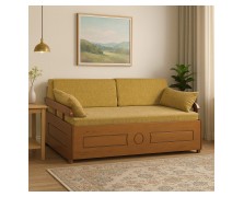 Καναπές κρεβάτι Ανάφη με αποθηκευτικό χώρο ελληνικής κατασκευής οξενιος