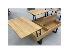 Τραπεζάκι σαλονιού Clever με 2 σερβιτόρους 110Mx70Bx40Y/62Y ελληνικής κατασκευής