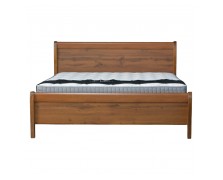 stock Κρεβάτι ξύλινο από mdf και μασίφ οξιά ελληνικής κατασκευής