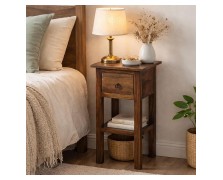 Κομοδίνο Μασιφ ξυλο με 1 συρτάρι 25Mx25Βx55Υεκ